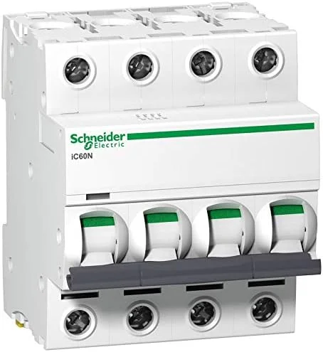 کلید مینیاتوری 4 پل 32 آمپر Schneider Electric Acti9 iC60N مدل A9F44432