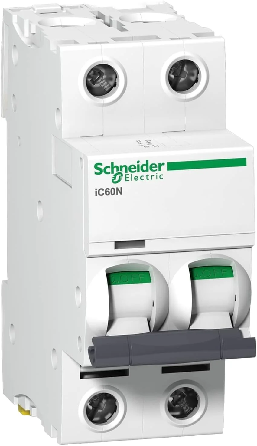 کلید مینیاتوری 2 پل 63 آمپر Schneider Electric Acti9 iC60N مدل A9F44263