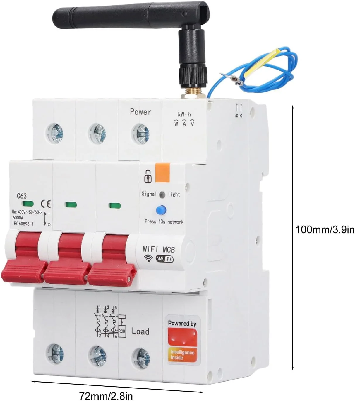 کلید مدار شکن وای فای Fannay، 3 پل AC 400V 63 آمپر کنترل از راه دور تلفن همراه، کلید مدار شکن مینیاتوری هوشمند، کلید قطع کننده هوشمند نشت یابی وای فای برای لوازم خانگی کلید مدار شکن وای فای Fannay، 3 پل AC 400V 63 آمپر کنترل از راه دور تلفن همراه، کلید مدار شکن مینیاتوری هوشمند، کلید قطع کننده هوشمند نشت یابی وای فای برای لوازم خانگی