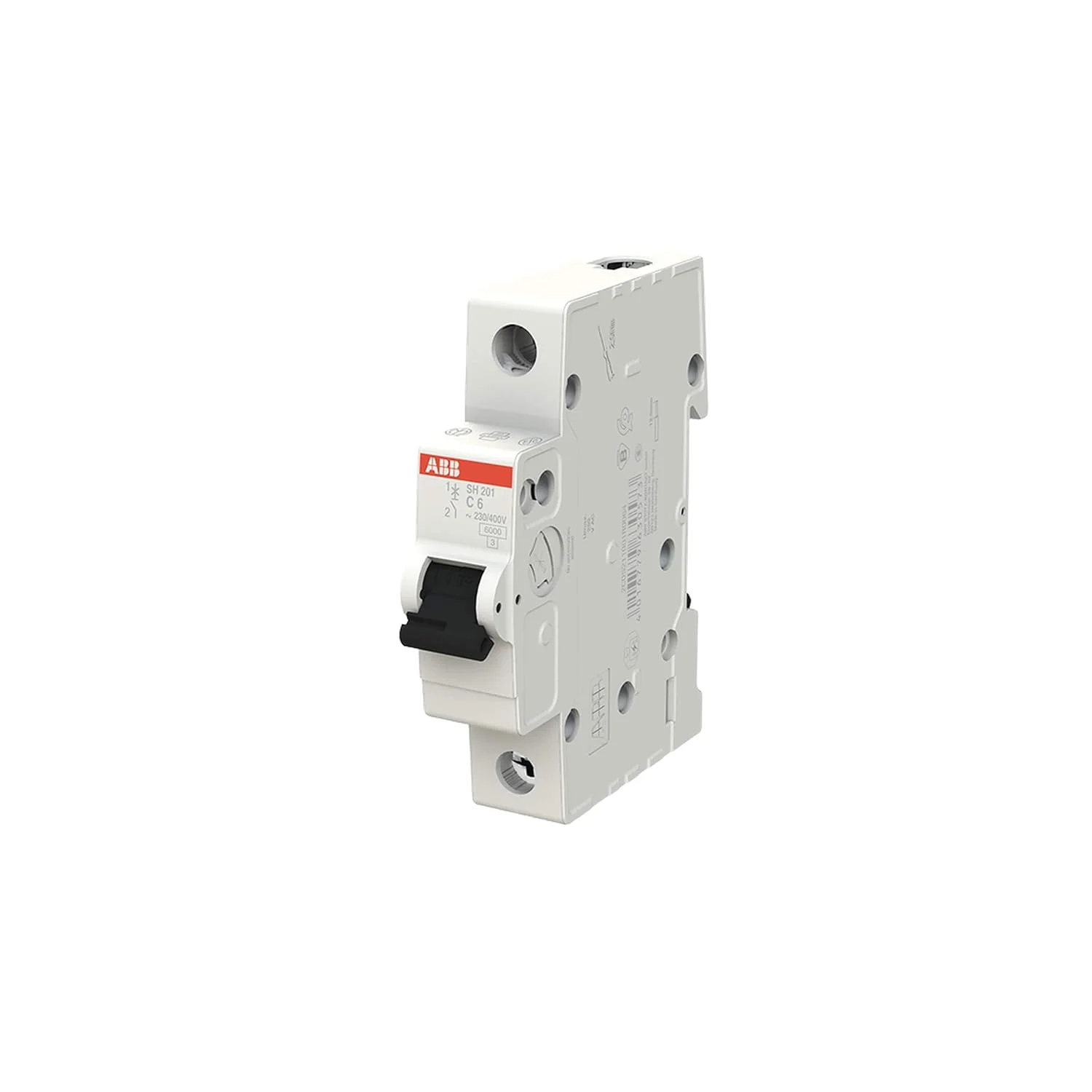 کلید مینیاتوری ABB SH201-C6، 1 پل، 6 آمپر (ABB2CDS211001R0064)