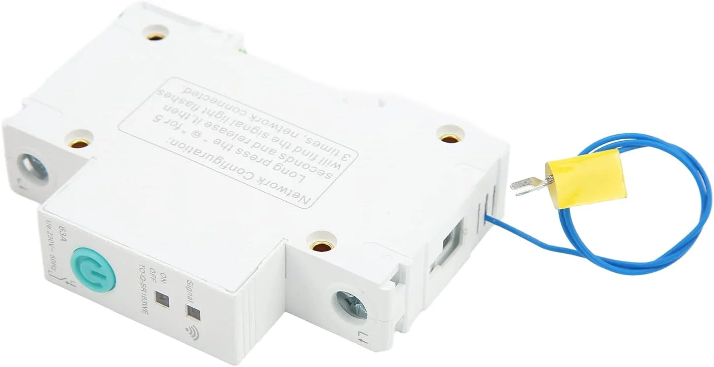 کلید مینیاتوری مدار شکن Oreilet، مدار شکن هوشمند WIFI 2.4GHz پشتیبانی از عملکردهای زمان بندی، کنترل برنامه، سوئیچ هوشمند ریل DIN مدار شکن از راه دور خانه، برای تجهیزات الکتریکی، AC120V‑280V کلید مینیاتوری مدار شکن Oreilet، مدار شکن هوشمند WIFI 2.4GHz پشتیبانی از عملکردهای زمان بندی، کنترل برنامه، سوئیچ هوشمند ریل DIN مدار شکن از راه دور خانه، برای تجهیزات الکتریکی، AC120V‑280V