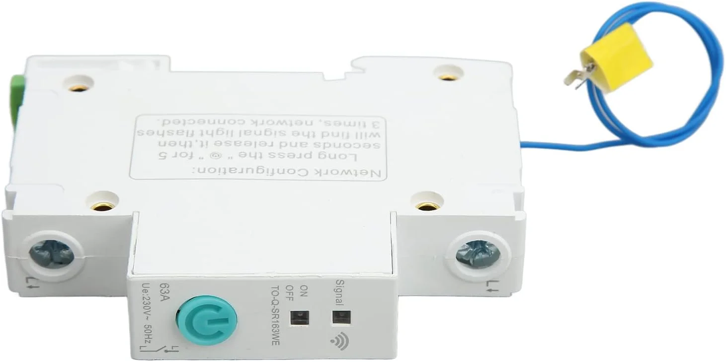 کلید مینیاتوری مدار شکن Oreilet، مدار شکن هوشمند WIFI 2.4GHz پشتیبانی از عملکردهای زمان بندی، کنترل برنامه، سوئیچ هوشمند ریل DIN مدار شکن از راه دور خانه، برای تجهیزات الکتریکی، AC120V‑280V کلید مینیاتوری مدار شکن Oreilet، مدار شکن هوشمند WIFI 2.4GHz پشتیبانی از عملکردهای زمان بندی، کنترل برنامه، سوئیچ هوشمند ریل DIN مدار شکن از راه دور خانه، برای تجهیزات الکتریکی، AC120V‑280V