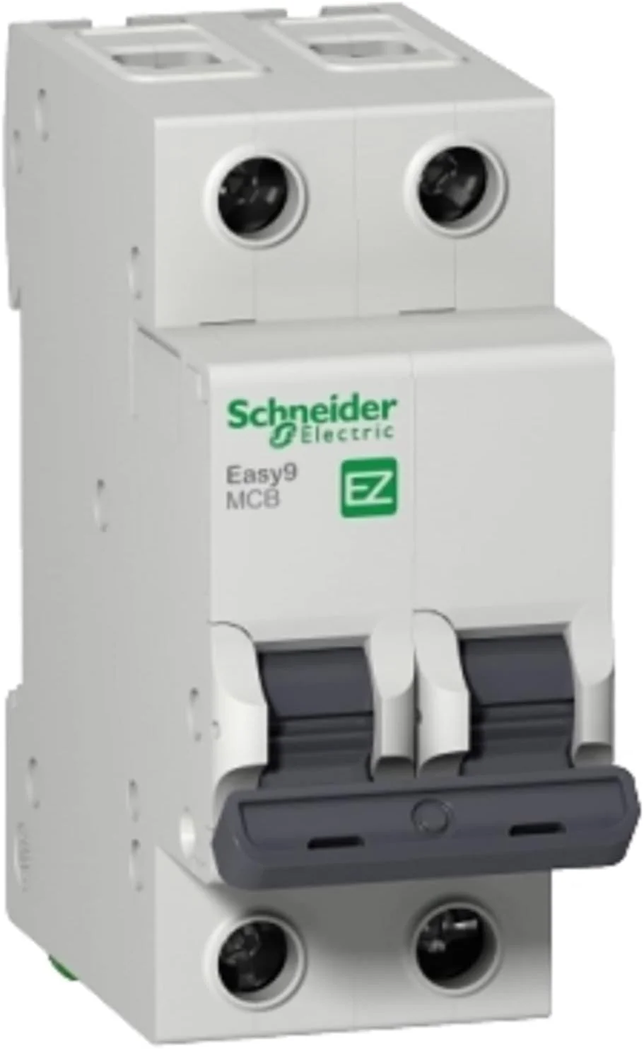 کلید مینیاتوری دو پل 25 آمپر 230 ولت 6000 آمپر Schneider Electric Easy9 با منحنی C