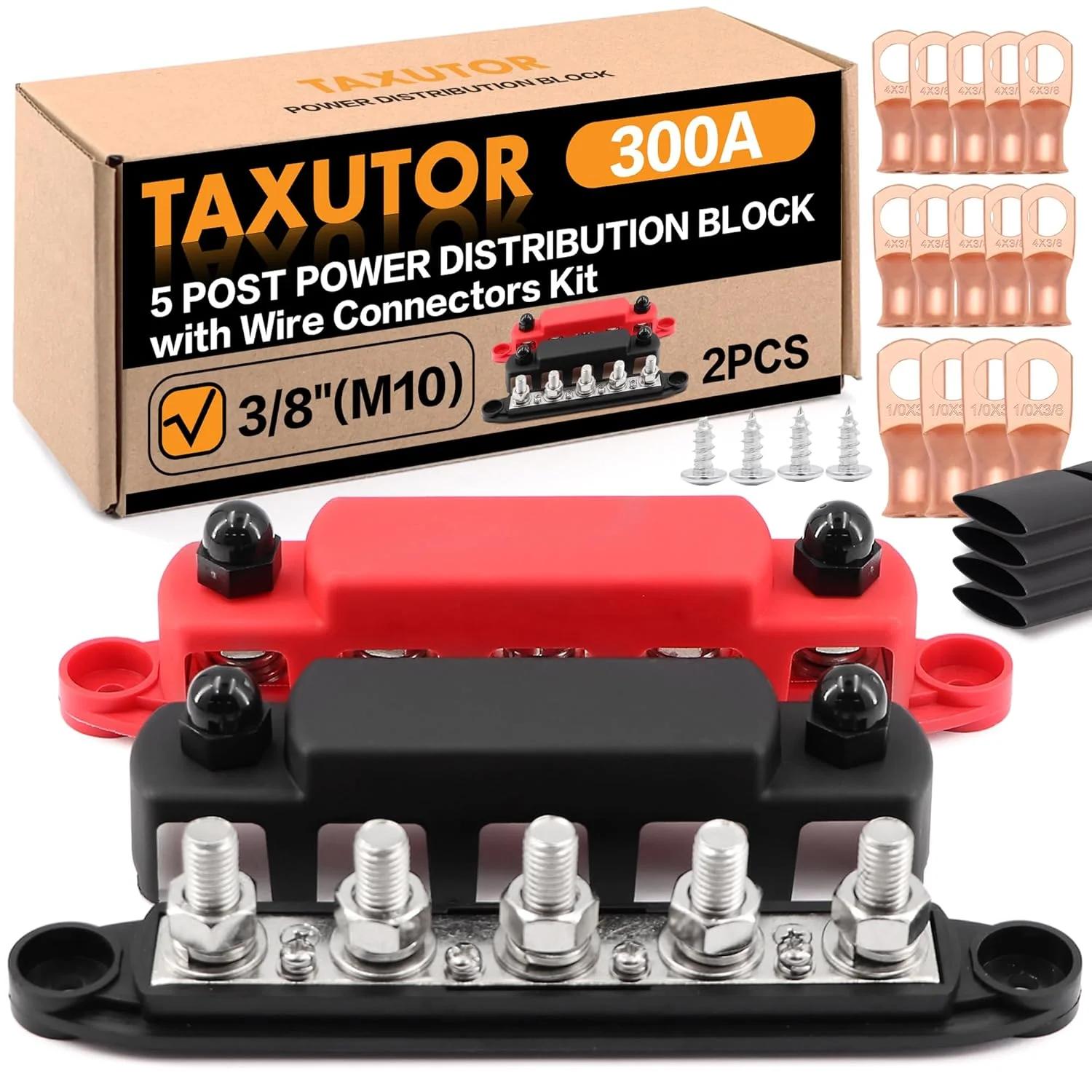 بوکلی توزیع 12V 300A Taxutor (پار، قرمز و سیاه)