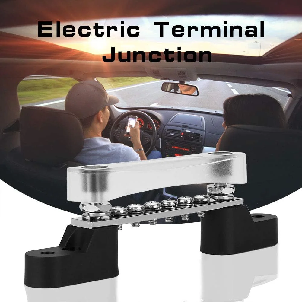 شینه برق 6 ترمیناله، کیت پوشش بلوک شینه برق الکتریکی 12-48 ولت ضد زنگ 100 آمپر برای قایق و کامیون شینه برق 6 ترمیناله، کیت پوشش بلوک شینه برق الکتریکی 12-48 ولت ضد زنگ 100 آمپر برای قایق و کامیون