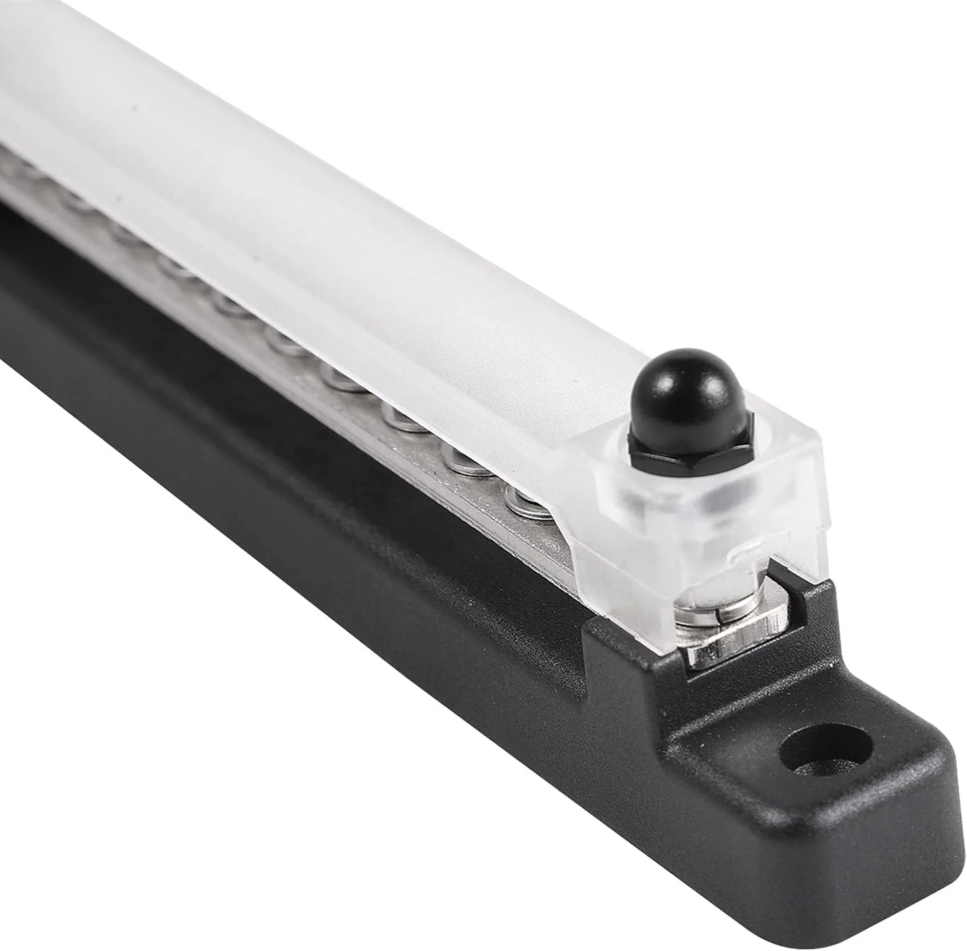 بلوک باس بار 12 ترمینال 130 آمپر/150 آمپر با پوشش برای توزیع برق خودرو، قایق، دریایی، بلوک ترمینال M4/12 پیچ + M6/2 استد بلوک باس بار 12 ترمینال 130 آمپر/150 آمپر با پوشش برای توزیع برق خودرو، قایق، دریایی، بلوک ترمینال M4/12 پیچ + M6/2 استد