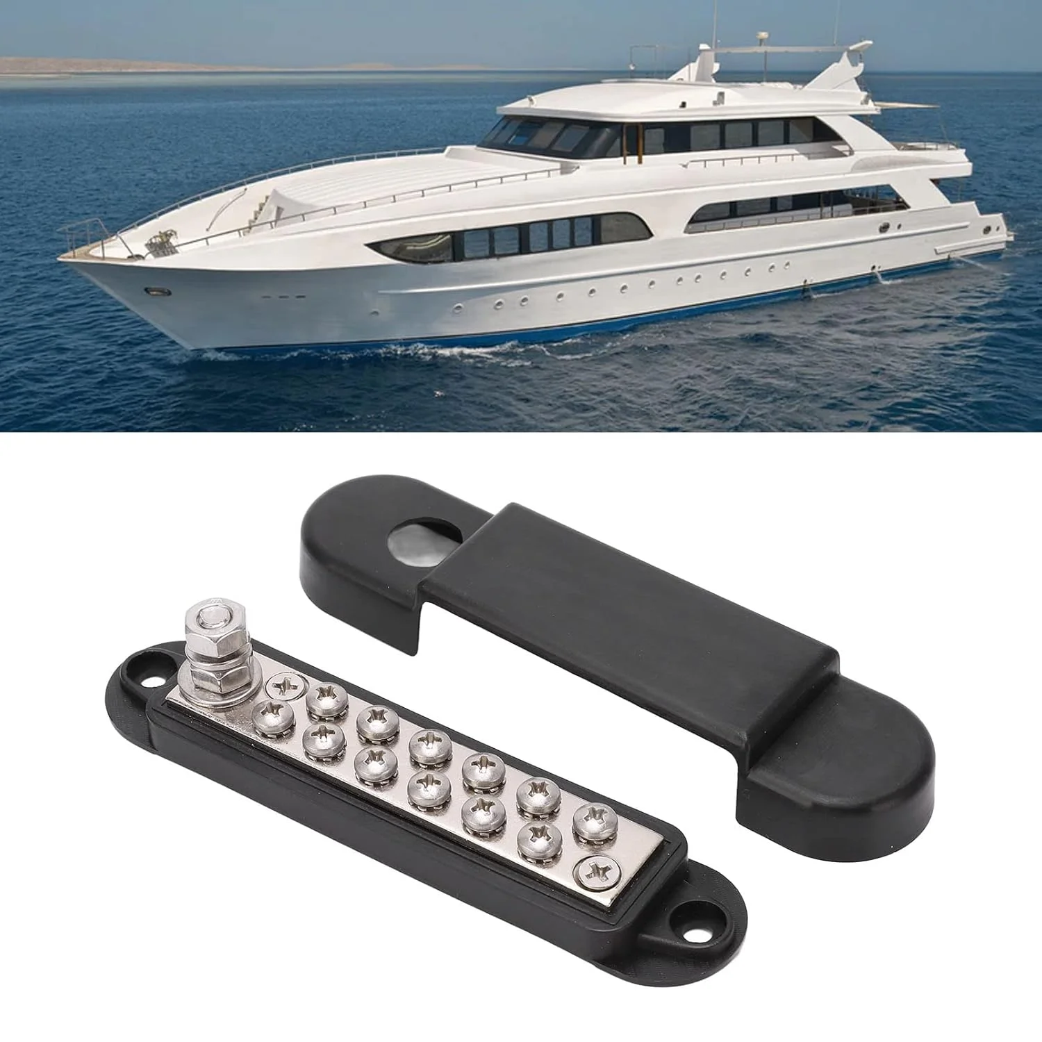 باس بار توزیع برق، باس بارهای 48 ولت DC سنگین، جعبه باس بار 20 آمپر، باس بار، برنج با روکش نیکل مشکی 250 آمپر DC با مقاومت کم، بلوک توزیع برق با رسانایی خوب باس بار توزیع برق، باس بارهای 48 ولت DC سنگین، جعبه باس بار 20 آمپر، باس بار، برنج با روکش نیکل مشکی 250 آمپر DC با مقاومت کم، بلوک توزیع برق با رسانایی خوب