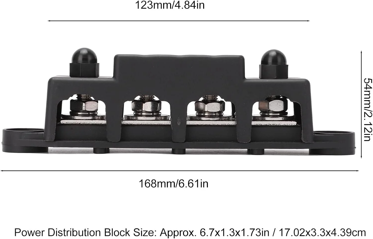 بلوک توزیع 4 ترمینال، مشکی + قرمز M8 4 استد، بلوک های توزیع برق با 2 پوشش و 4 مهره، برای خودروها، RV ها، قایق ها، قایق های تفریحی بلوک توزیع 4 ترمینال، مشکی + قرمز M8 4 استد، بلوک های توزیع برق با 2 پوشش و 4 مهره، برای خودروها، RV ها، قایق ها، قایق های تفریحی