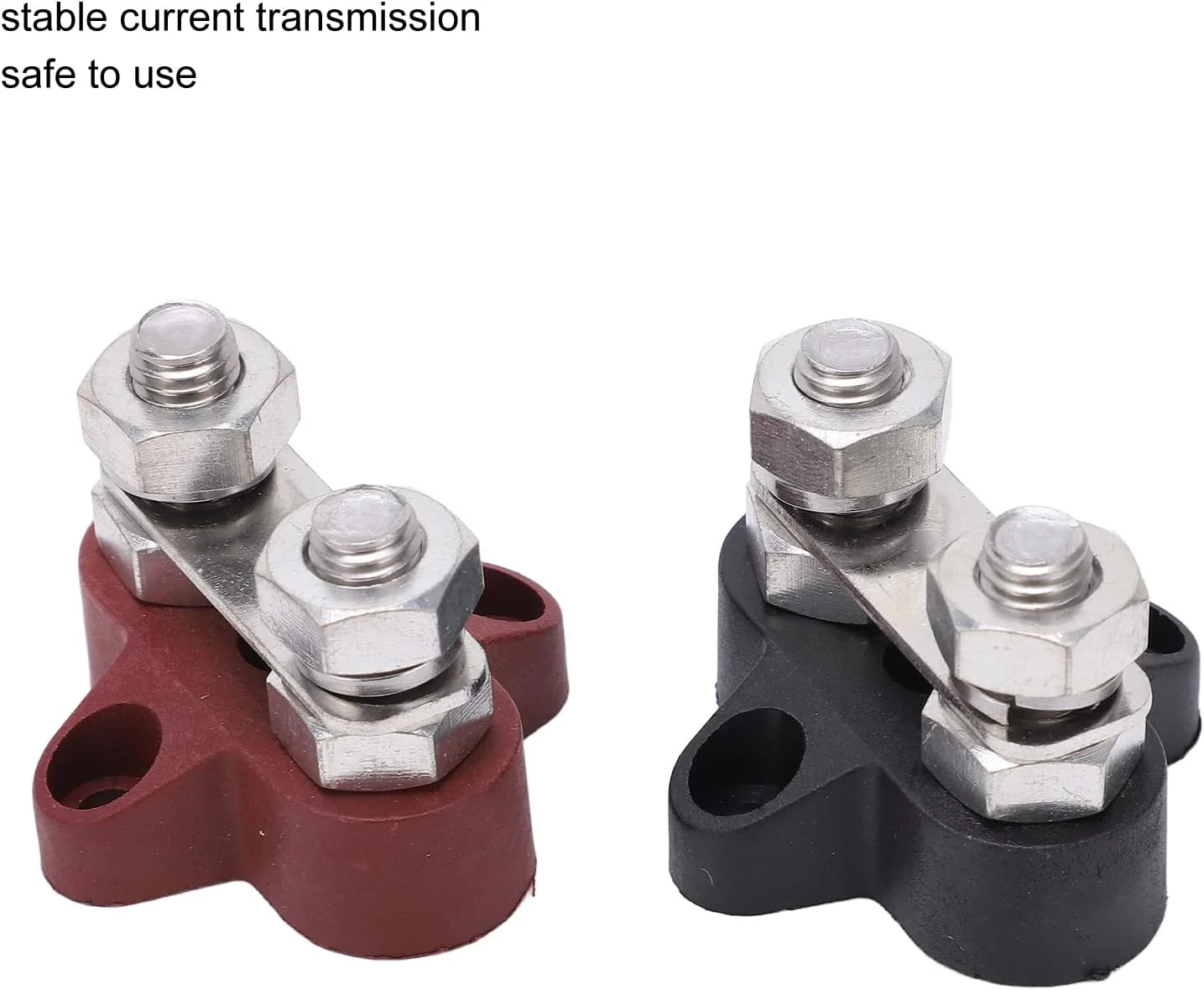 NDNCZDHC 2 عدد ترمینال توزیع برق باتری DC48V M8 قرمز مشکی 80 آمپر M8 میله اتصال رزوه ای برای وسایل نقلیه NDNCZDHC 2 عدد ترمینال توزیع برق باتری DC48V M8 قرمز مشکی 80 آمپر M8 میله اتصال رزوه ای برای وسایل نقلیه