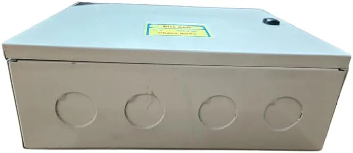 جعبه محفظه شینه برق DeHMY 32 آمپر، 415 ولت (سنگین، فلزی، خاکستری) جعبه محفظه شینه برق DeHMY 32 آمپر، 415 ولت (سنگین، فلزی، خاکستری)