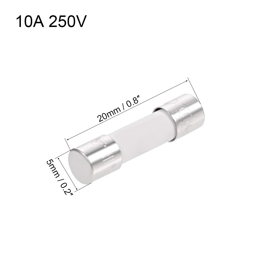 فیوز کارتریجی خودرو uxcell 10A 250V 5x20mm با تاخیر، جایگزین برای استریو ماشین، سیستم صوتی، دزدگیر، آمپلی فایر، سرامیکی، 6 عدد فیوز کارتریجی خودرو uxcell 10A 250V 5x20mm با تاخیر، جایگزین برای استریو ماشین، سیستم صوتی، دزدگیر، آمپلی فایر، سرامیکی، 6 عدد
