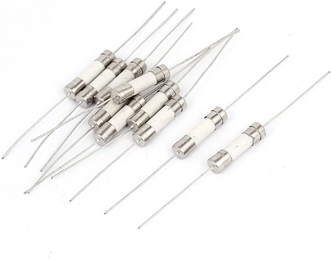فیوزهای لوله سرامیکی سیمی محوری الکتریکی uxcell Sourcingmap 5x20mm 250V 15A 10 عدد