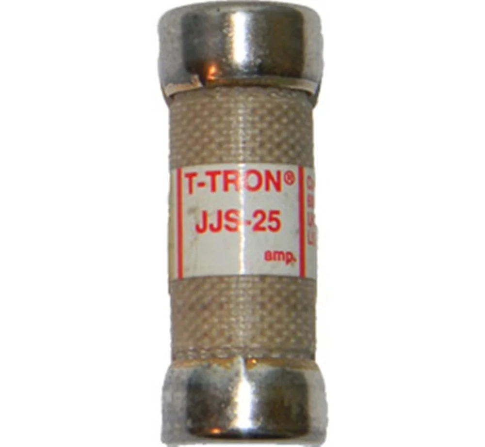 فیوز کارتریجی مینیاتوری Bussmann JJS-25، 25 آمپر 600 ولت، عملکرد سریع، کلاس T