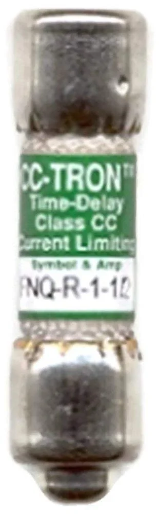 فیوز تاخیری مینیاتوری باسمن FNQ-1-1/2، 1-1/2 آمپر (1-1/2A) 500 ولت کلاس CC