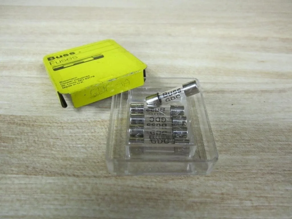 فیوز تاخیری شیشه ای 5 آمپر 5x20 میلی متری Bussmann BP/GDC-5A، بسته 2 عددی