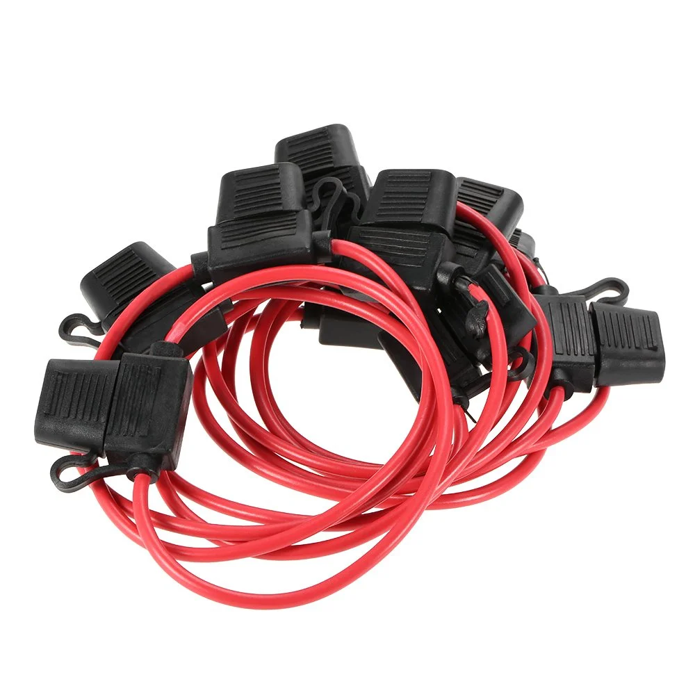 Irfora 10 عدد هولدر فیوز تیغه ای استاندارد DC 12V 40A ضد آب برای ماشین و موتور سیکلت