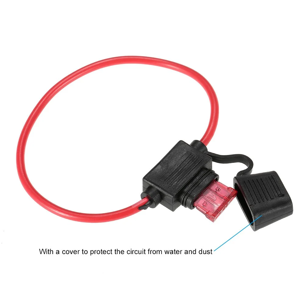 ایر فورا 10 عدد هولدر فیوز تیغه ای استاندارد DC 12V 40A ضد آب برای ماشین و موتور سیکلت ایر فورا 10 عدد هولدر فیوز تیغه ای استاندارد DC 12V 40A ضد آب برای ماشین و موتور سیکلت