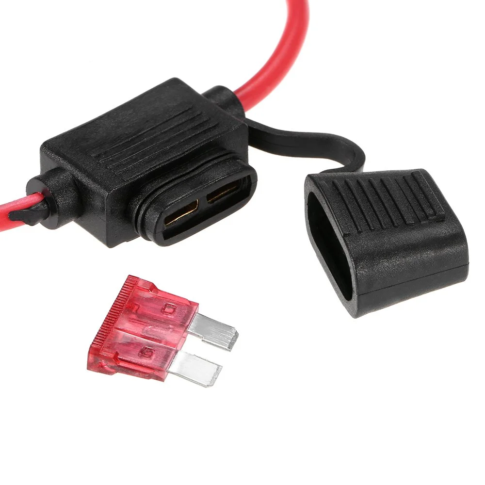 ایر فورا 10 عدد هولدر فیوز تیغه ای استاندارد DC 12V 40A ضد آب برای ماشین و موتور سیکلت ایر فورا 10 عدد هولدر فیوز تیغه ای استاندارد DC 12V 40A ضد آب برای ماشین و موتور سیکلت