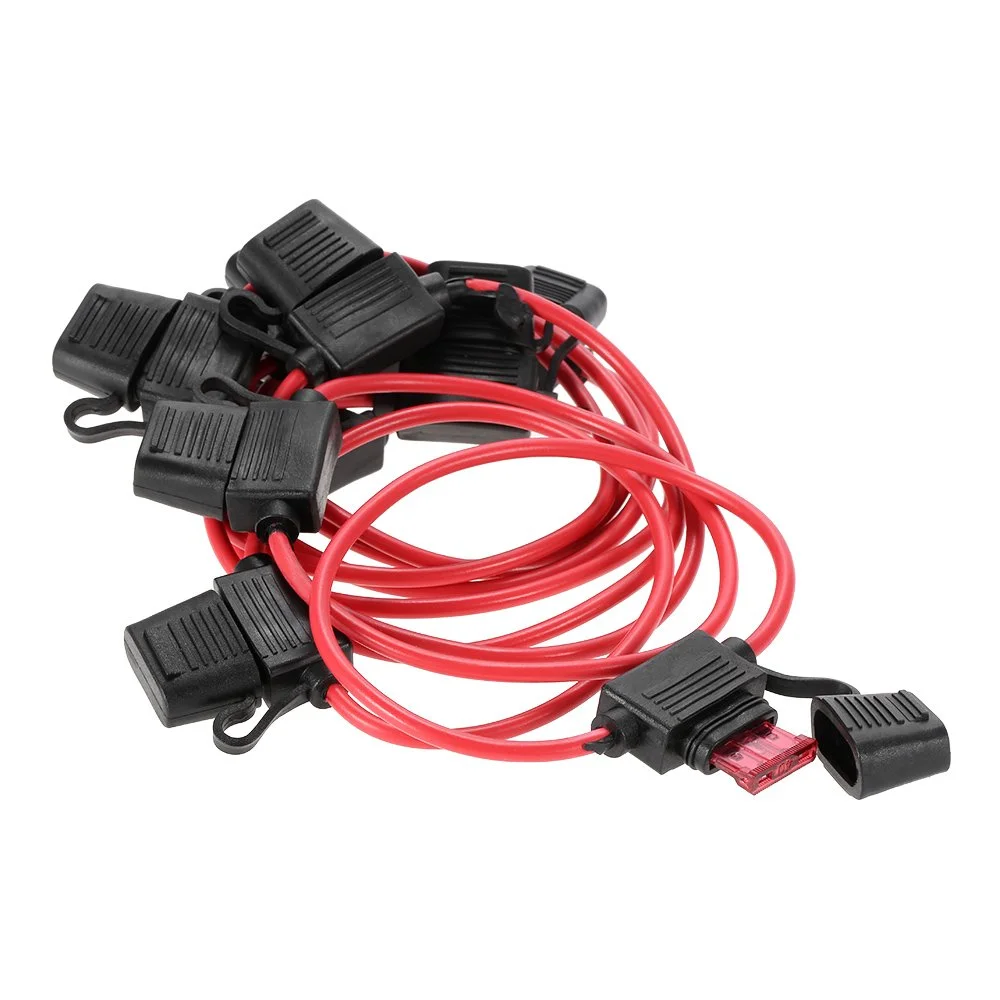 ایر فورا 10 عدد هولدر فیوز تیغه ای استاندارد DC 12V 40A ضد آب برای ماشین و موتور سیکلت ایر فورا 10 عدد هولدر فیوز تیغه ای استاندارد DC 12V 40A ضد آب برای ماشین و موتور سیکلت