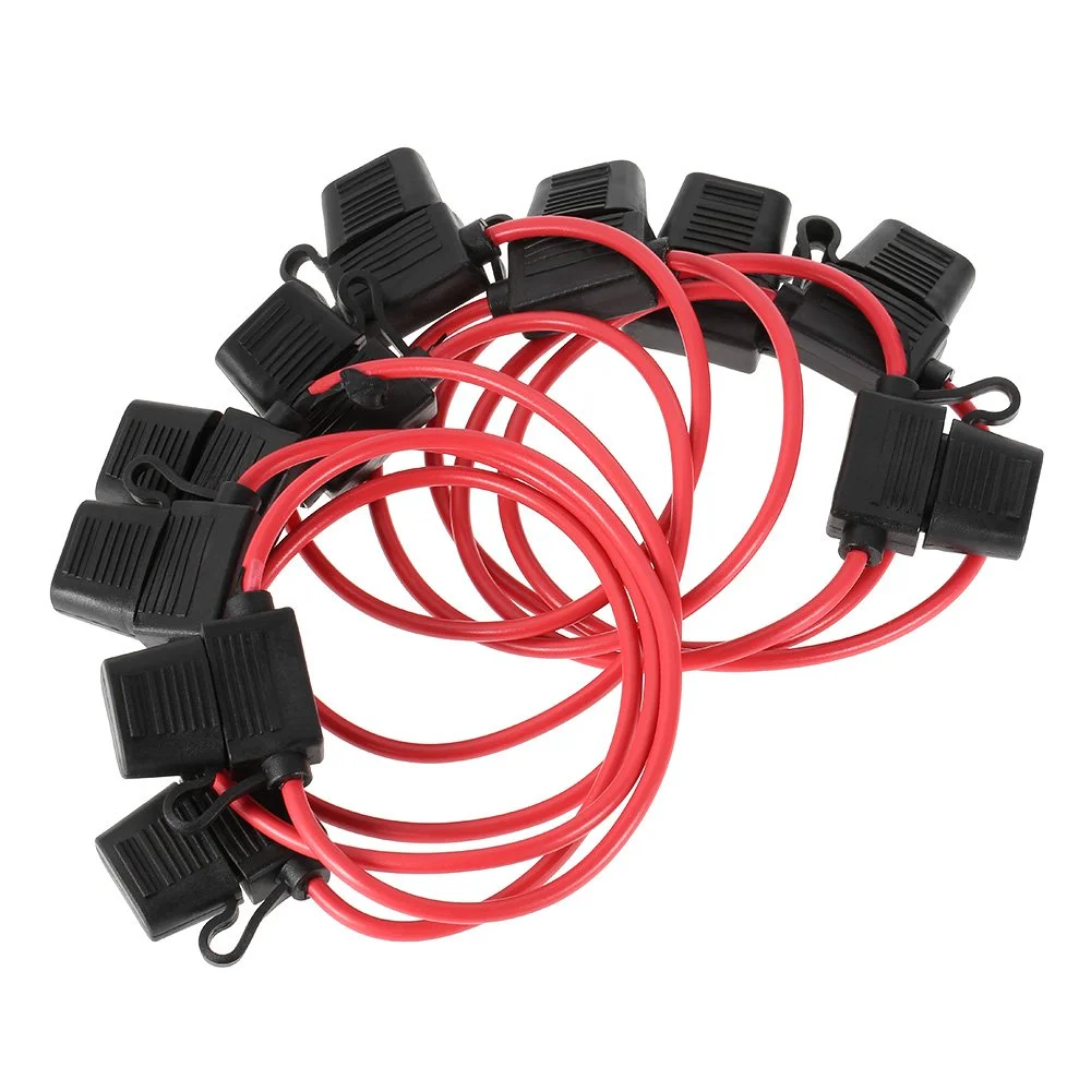 ایر فورا 10 عدد هولدر فیوز تیغه ای استاندارد DC 12V 40A ضد آب برای ماشین و موتور سیکلت ایر فورا 10 عدد هولدر فیوز تیغه ای استاندارد DC 12V 40A ضد آب برای ماشین و موتور سیکلت