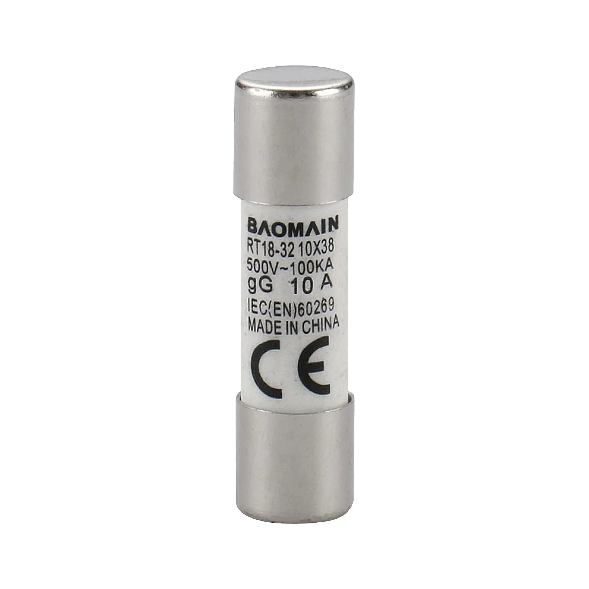 فیوز استوانه ای RT18-32 10 X 38 10A gG 500V 100kA بسته 20 عددی