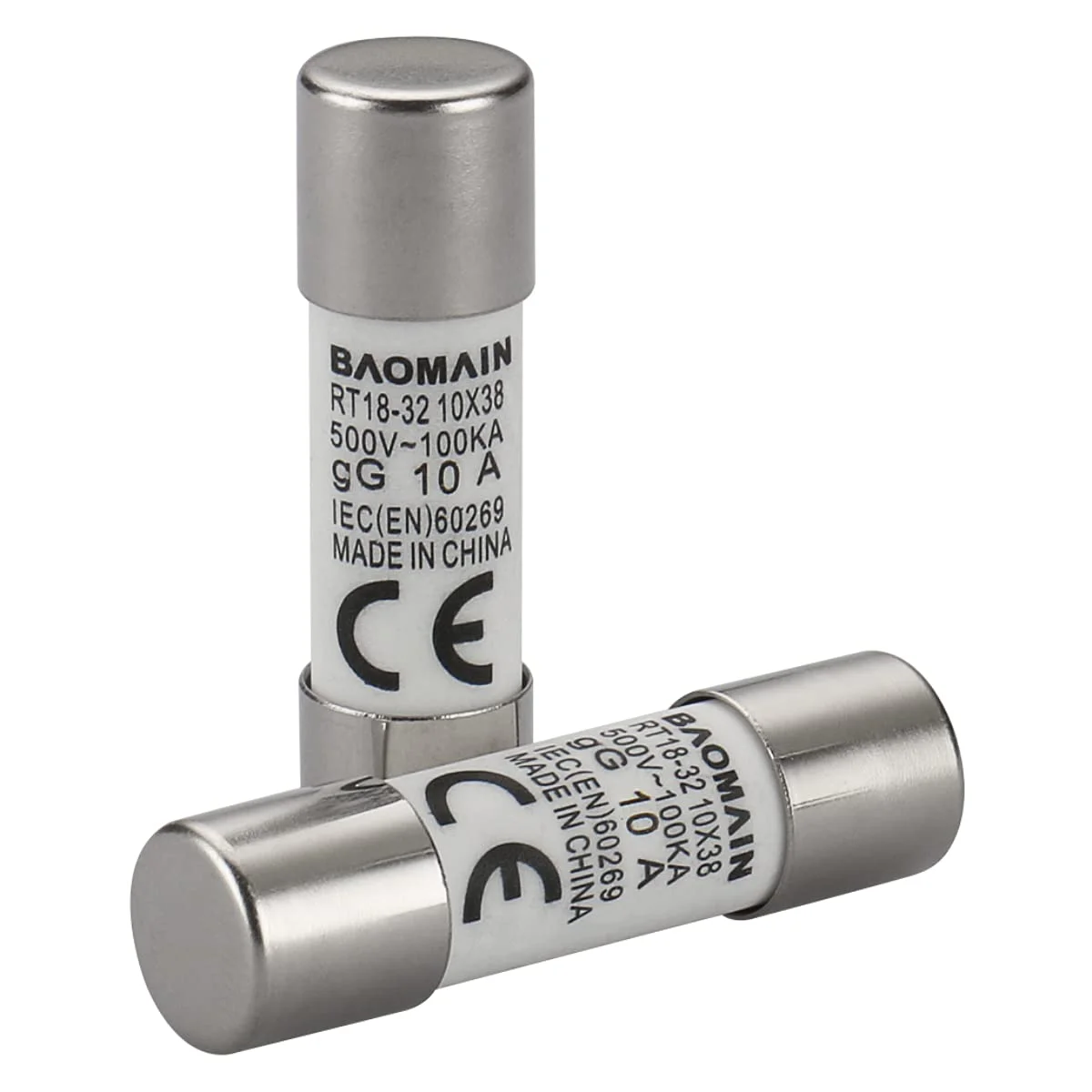فیوز استوانه ای RT18-32 10 X 38 10A gG 500V 100kA بسته 20 عددی