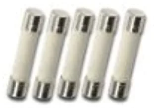 بسته 5 عددی فیوزهای سرامیکی کارتریجی T10AH250V T10A 250V T10 H250V T10A 250V T10H250V، 5X20mm (3/16 اینچ x 3/4 اینچ)