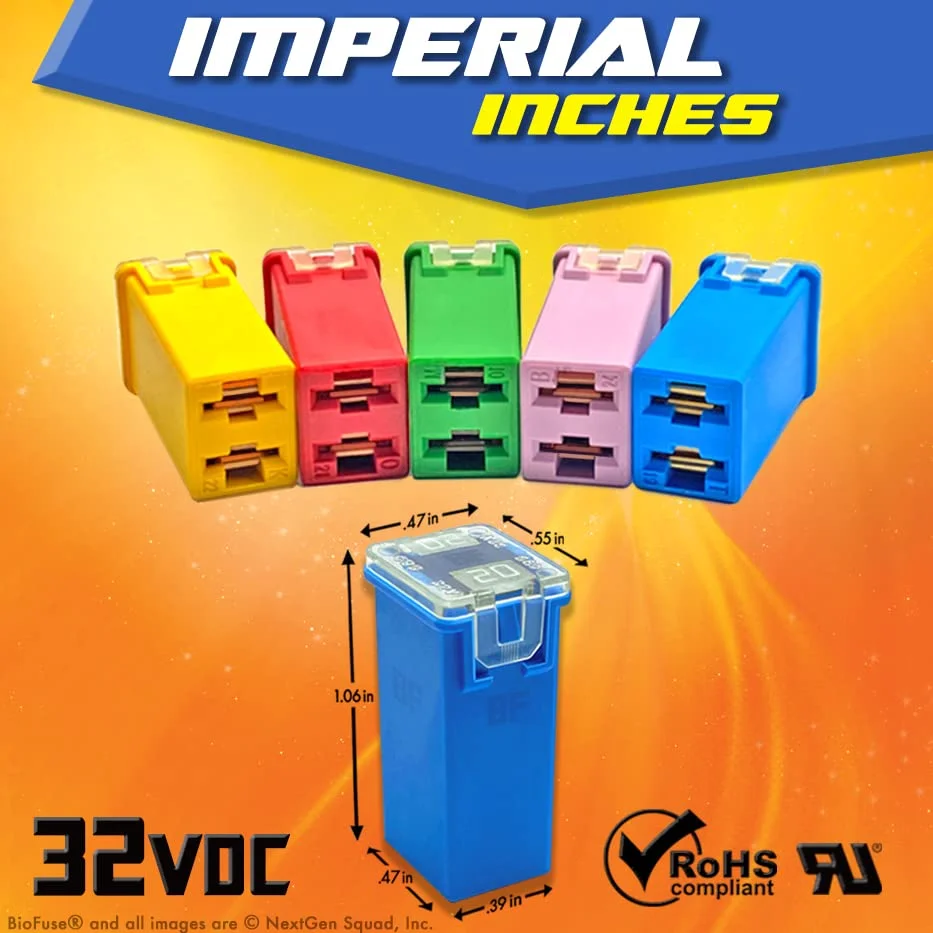 مجموعه فیوز کارتریجی تجاری 40 عددی BioFuse JCASE & LP (پروفایل کوتاه) JCASE با آمپرهای 20A 30A 40A 50A 60A (از هر کدام 4 عدد) مناسب برای اکثر خودروها: نیسان، تویوتا، کرایسلر، دوج، شورلت، جنرال موتورز، فورد مجموعه فیوز کارتریجی تجاری 40 عددی BioFuse JCASE & LP (پروفایل کوتاه) JCASE با آمپرهای 20A 30A 40A 50A 60A (از هر کدام 4 عدد) مناسب برای اکثر خودروها: نیسان، تویوتا، کرایسلر، دوج، شورلت، جنرال موتورز، فورد