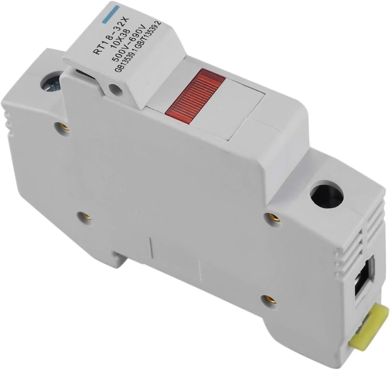 پایه فیوز XYFAD 380V 32A 10x38mm با نصب ریلی DIN پلاستیکی پایه فیوز XYFAD 380V 32A 10x38mm با نصب ریلی DIN پلاستیکی