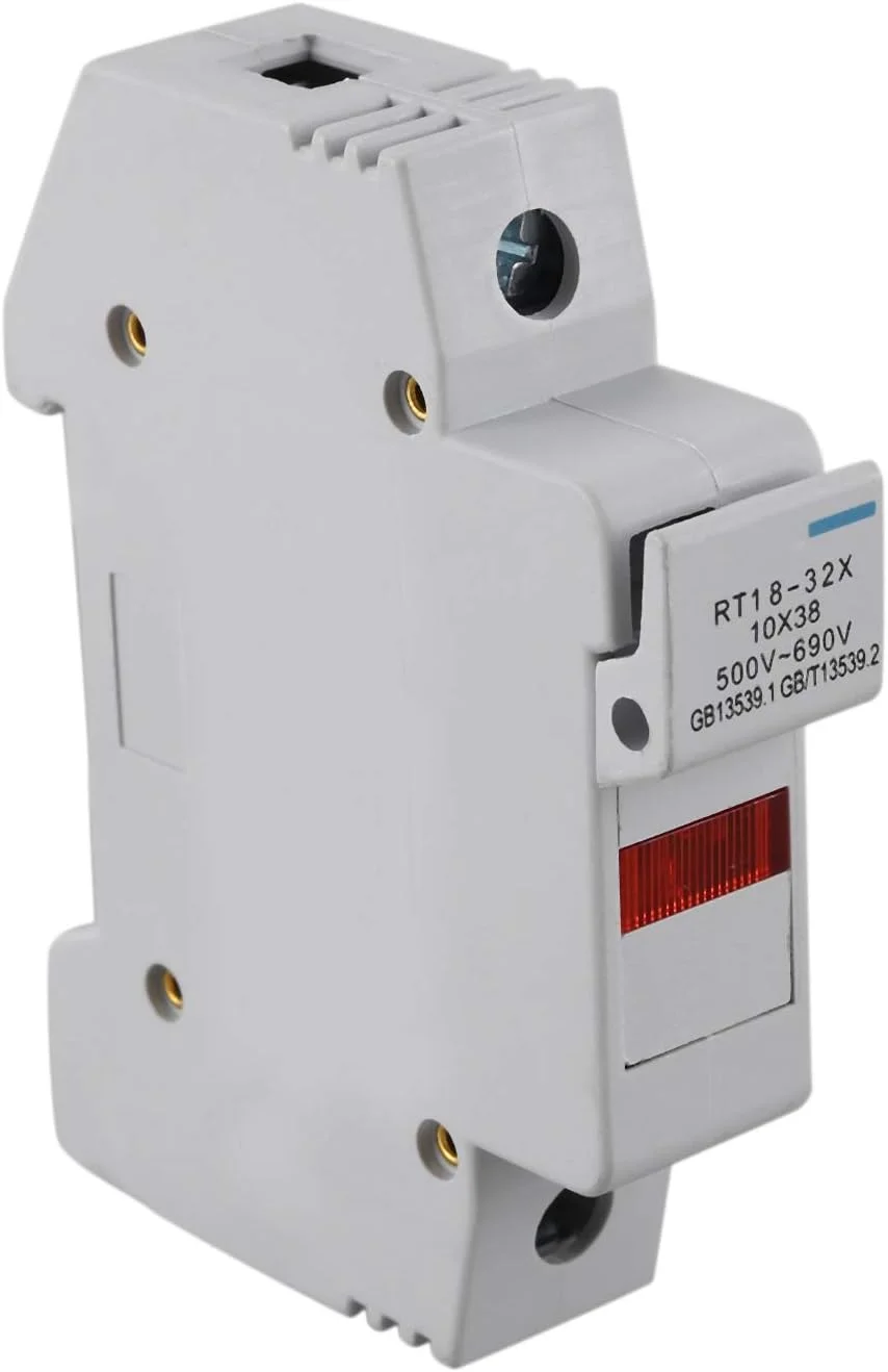 پایه فیوز XYFAD 380V 32A 10x38mm با نصب ریلی DIN پلاستیکی پایه فیوز XYFAD 380V 32A 10x38mm با نصب ریلی DIN پلاستیکی
