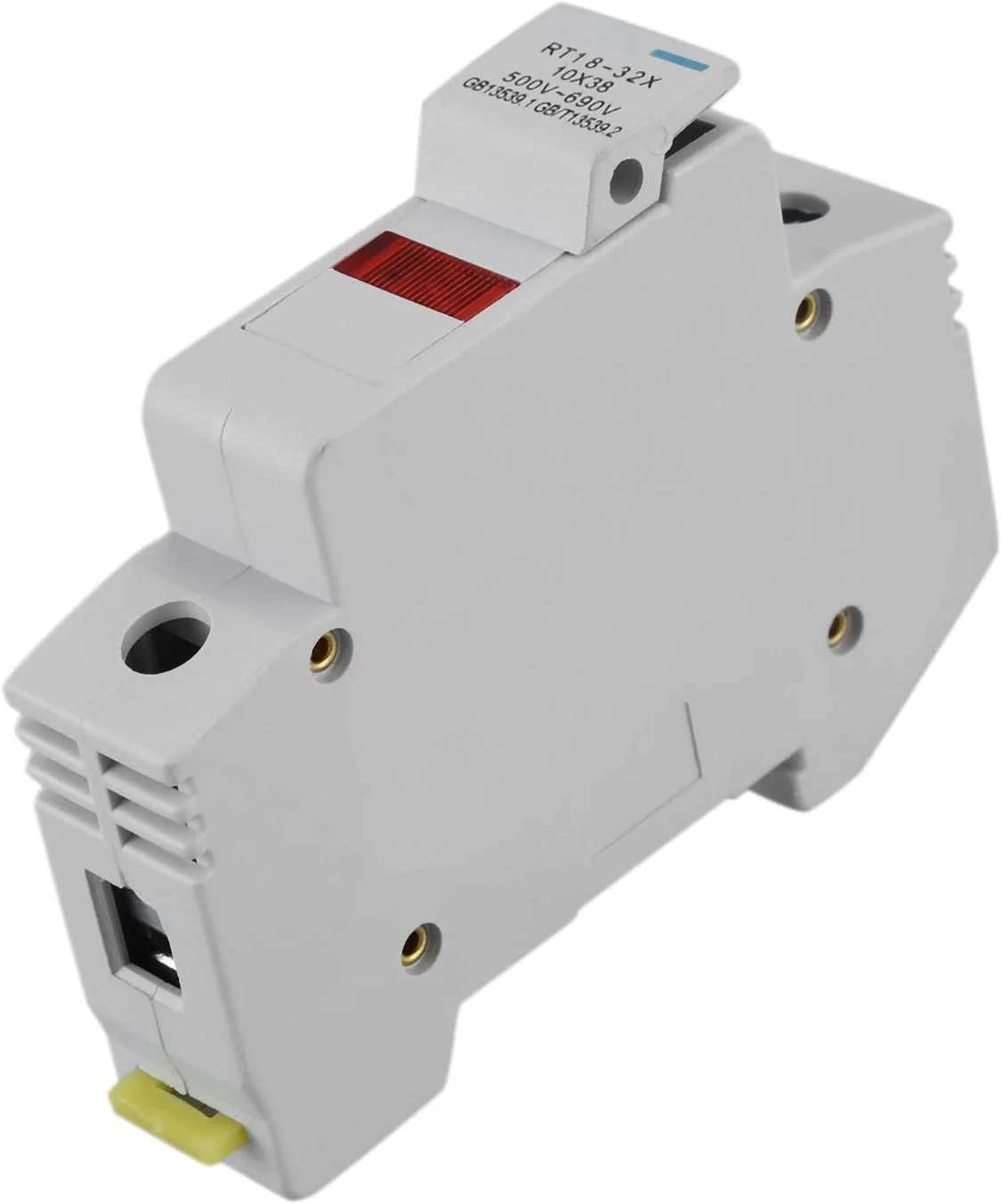 پایه فیوز XYFAD 380V 32A 10x38mm با نصب ریلی DIN پلاستیکی پایه فیوز XYFAD 380V 32A 10x38mm با نصب ریلی DIN پلاستیکی