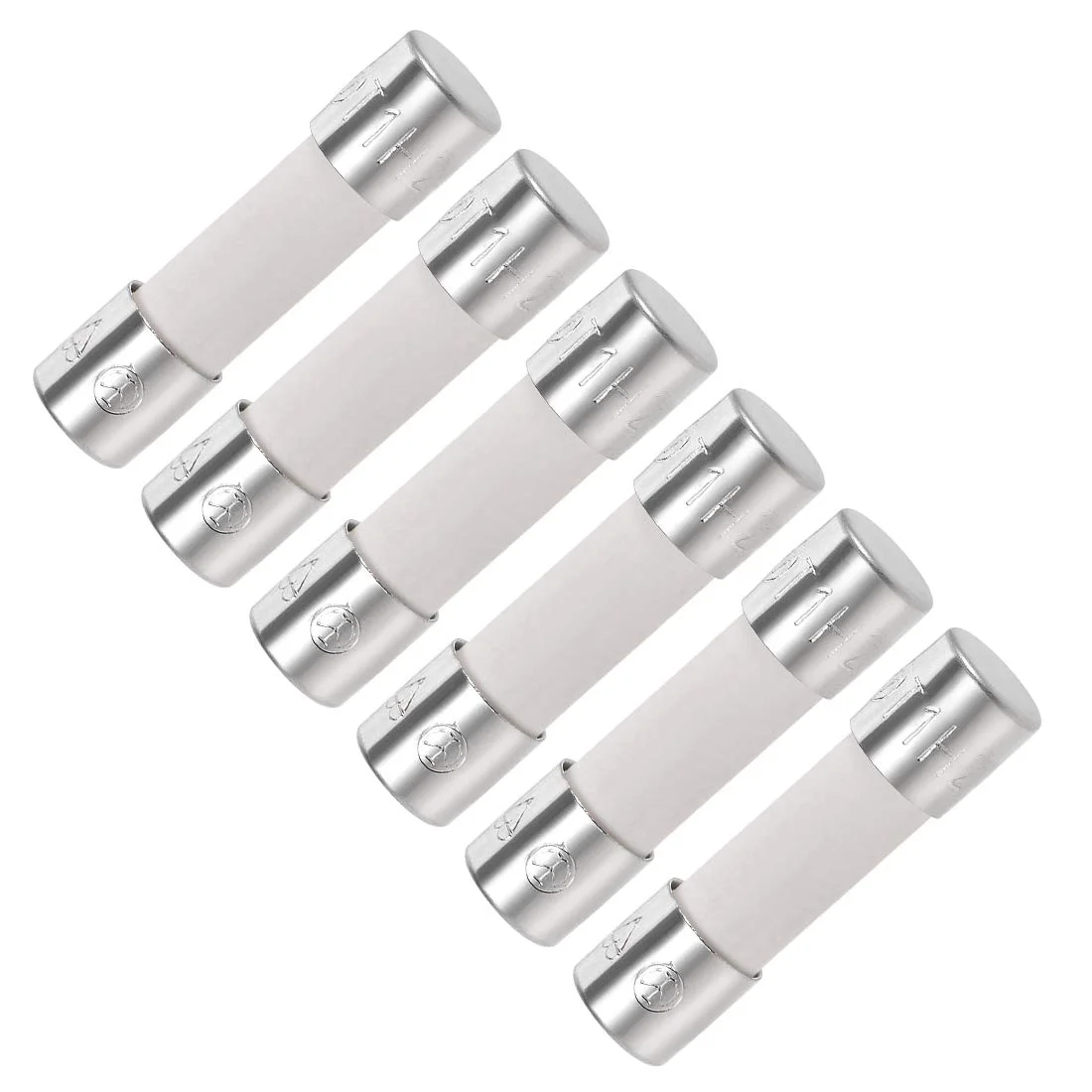 فیوز کارتریجی خودرو uxcell 1A 250V 5x20mm با عملکرد تاخیری، جایگزین برای استریو ماشین، سیستم صوتی، دزدگیر، آمپلی فایر، سرامیکی، 6 عدد