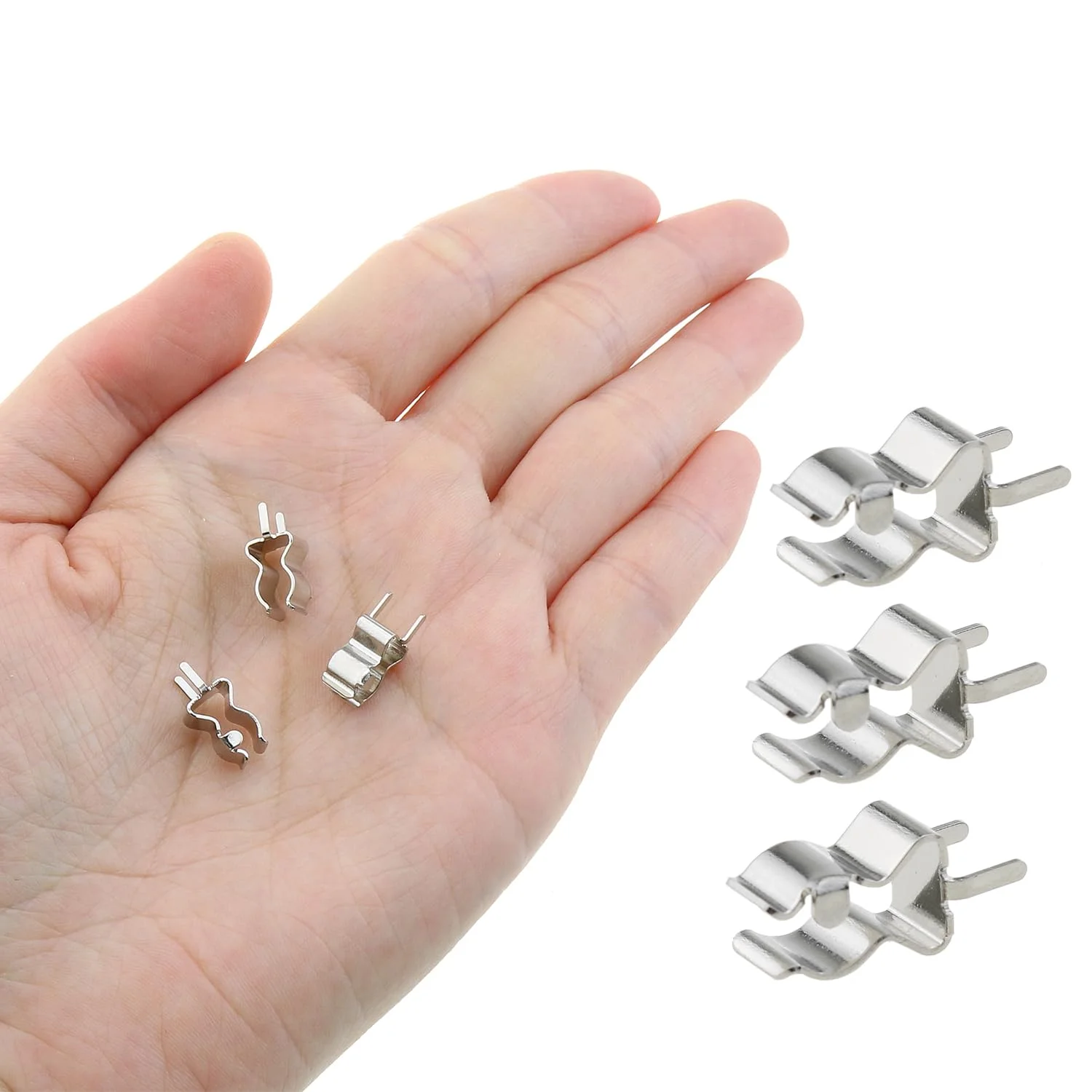 ZZHXSM 50 عدد گیره فیوز مسی قلع اندود سازگار با محیط زیست نوع پنلی نقره ای 20x5 میلی متر برای اتصال الکتریکی خانگی و صنعتی