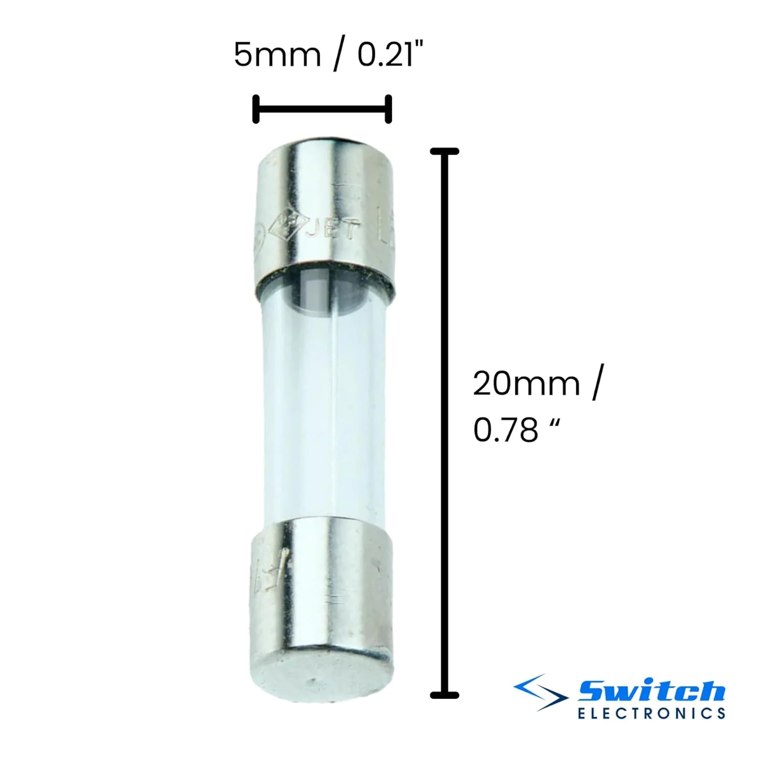 فیوز شیشه ای سریع سوز 315mA 0.315A 20mm سوئیچ الکترونیکس (بسته 10 عددی) فیوز شیشه ای سریع سوز 315mA 0.315A 20mm سوئیچ الکترونیکس (بسته 10 عددی)