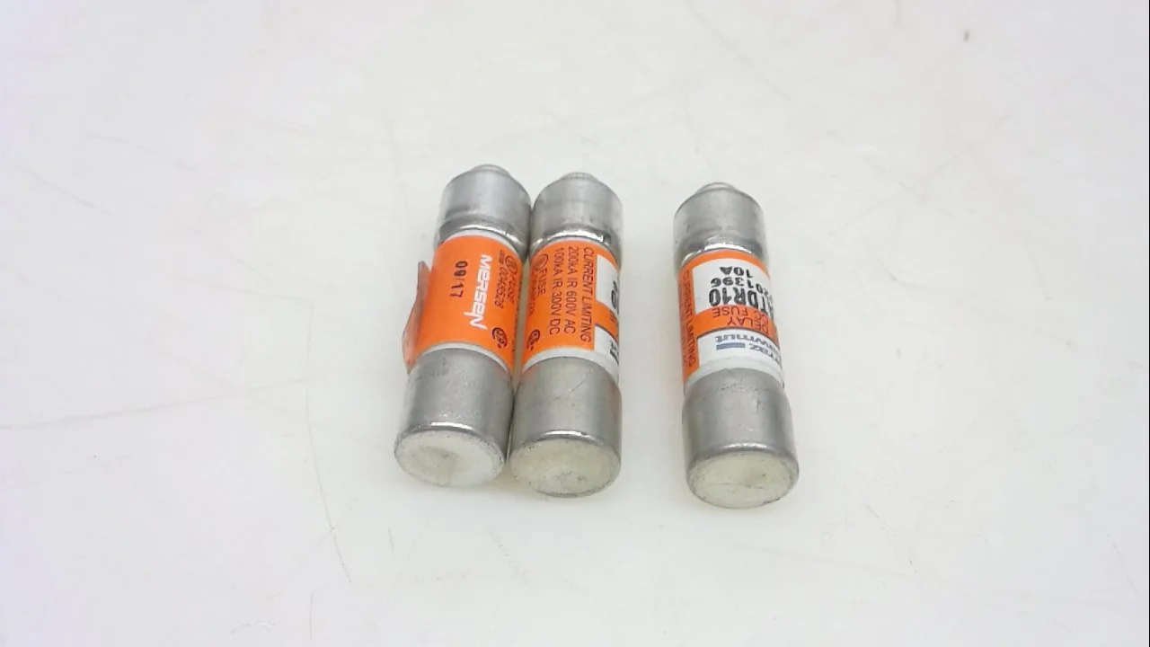 Ferraz Shawmut Atdr10 - بسته 3 عددی - فیوز، Amp-Trap، تاخیر زمانی، 10 آمپر Atdr10 - بسته 3 عددی -