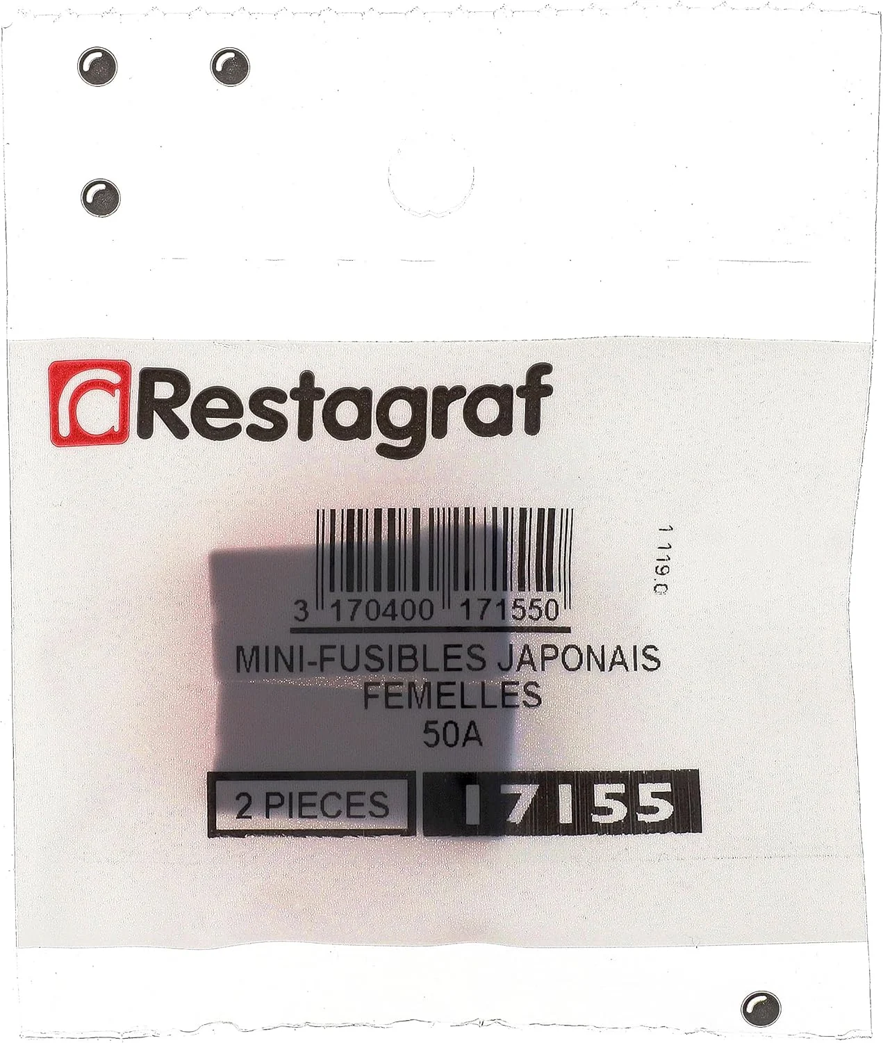 فیوز ژاپنی Restagraf نوع ماده J 50A قرمز
