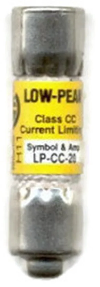 فیوز تاخیری 20 آمپر Bussmann Low-Peak، نوع Rejection، مدل LP-CC-20 ساخت Bussman