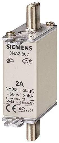 عنصر فازه‌بندی 3NA3814 | SIEMENS LV HRC NH000 35A GG 500V 250V دی اس