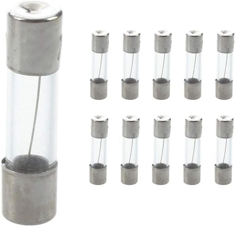 مجموعه 100 عددی فیوز شیشه ای 5x20mm MOOYTT، کیت متنوع فیوز شیشه ای سریع سوز - کیت متنوع سریع سوز 0.2A-15A
