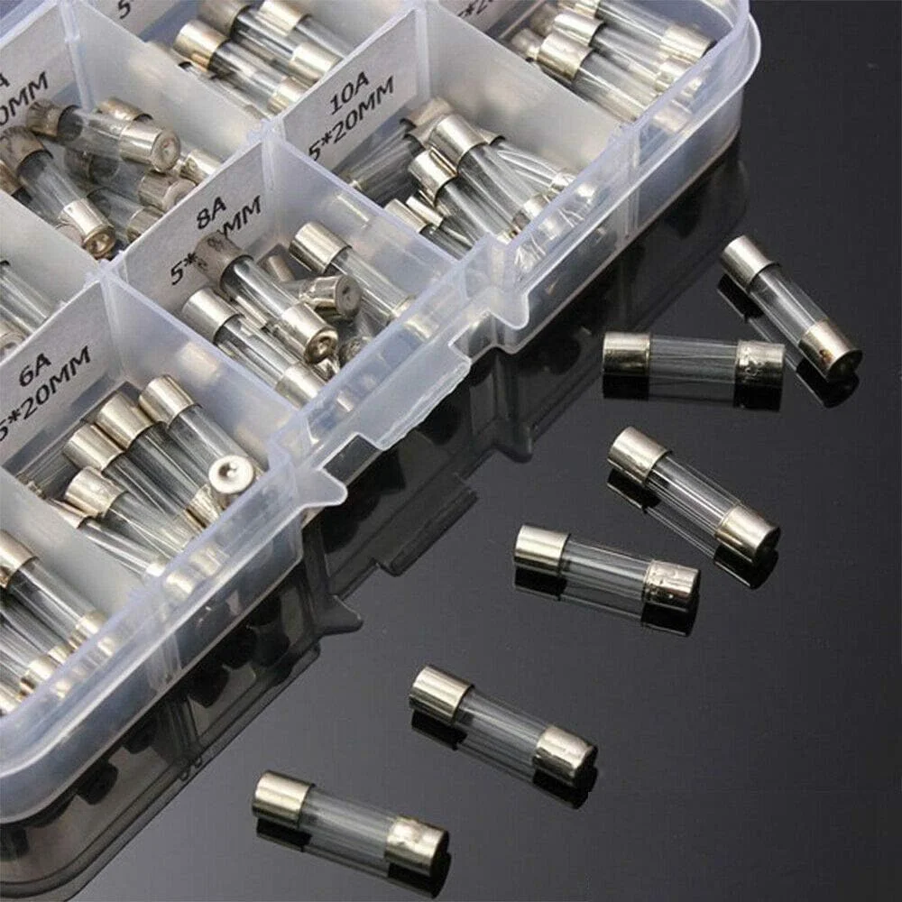 مجموعه 100 عددی فیوز شیشه ای 5x20mm MOOYTT، کیت متنوع فیوز شیشه ای سریع سوز - کیت متنوع سریع سوز 0.2A-15A مجموعه 100 عددی فیوز شیشه ای 5x20mm MOOYTT، کیت متنوع فیوز شیشه ای سریع سوز - کیت متنوع سریع سوز 0.2A-15A