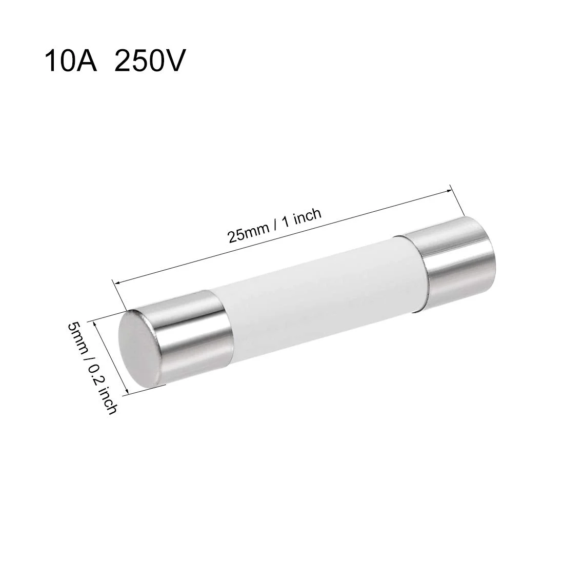 فیوزهای کارتریجی خودرو uxcell 10A 250V 5x25mm با عملکرد سریع، جایگزین برای استریو ماشین، سیستم صوتی، دزدگیر، آمپلی فایر، سرامیکی، 20 عدد فیوزهای کارتریجی خودرو uxcell 10A 250V 5x25mm با عملکرد سریع، جایگزین برای استریو ماشین، سیستم صوتی، دزدگیر، آمپلی فایر، سرامیکی، 20 عدد