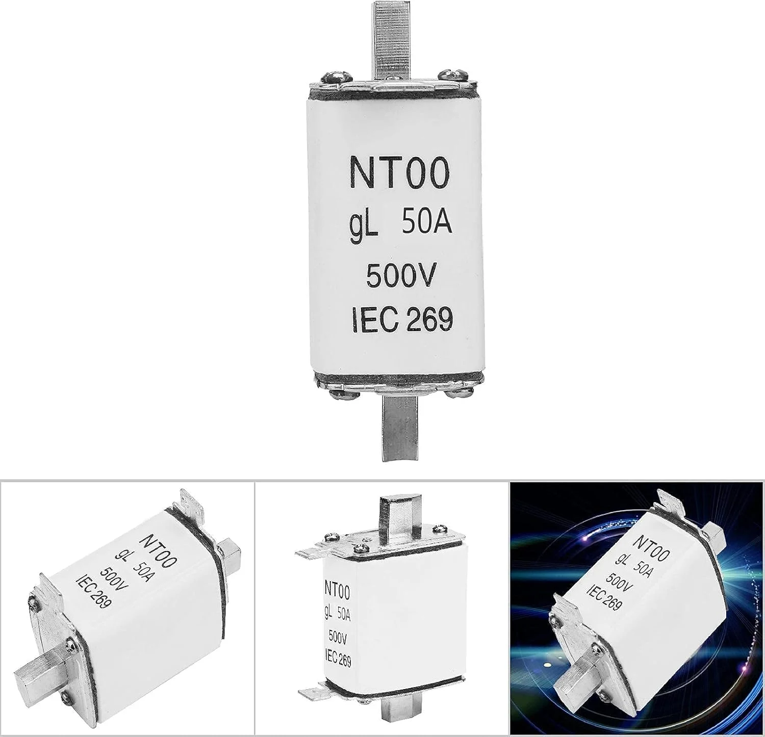 فیوز سرامیکی تیغه ای NT00 RT16-00 500V 25-150A فیوز سرامیکی تیغه ای NT00 RT16-00 500V 25-150A