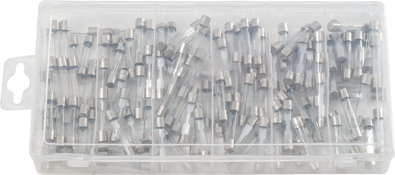 مجموعه فیوزهای شیشه ای KS Tools 970.0270، 5-30 آمپر، 120 عدد مجموعه فیوزهای شیشه ای KS Tools 970.0270، 5-30 آمپر، 120 عدد