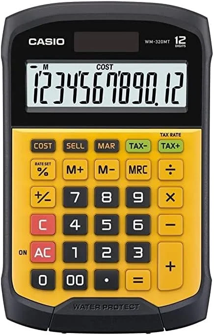 ماشین حساب رومیزی 12 رقمی کاسیو مدل WM-320MT-S-EC