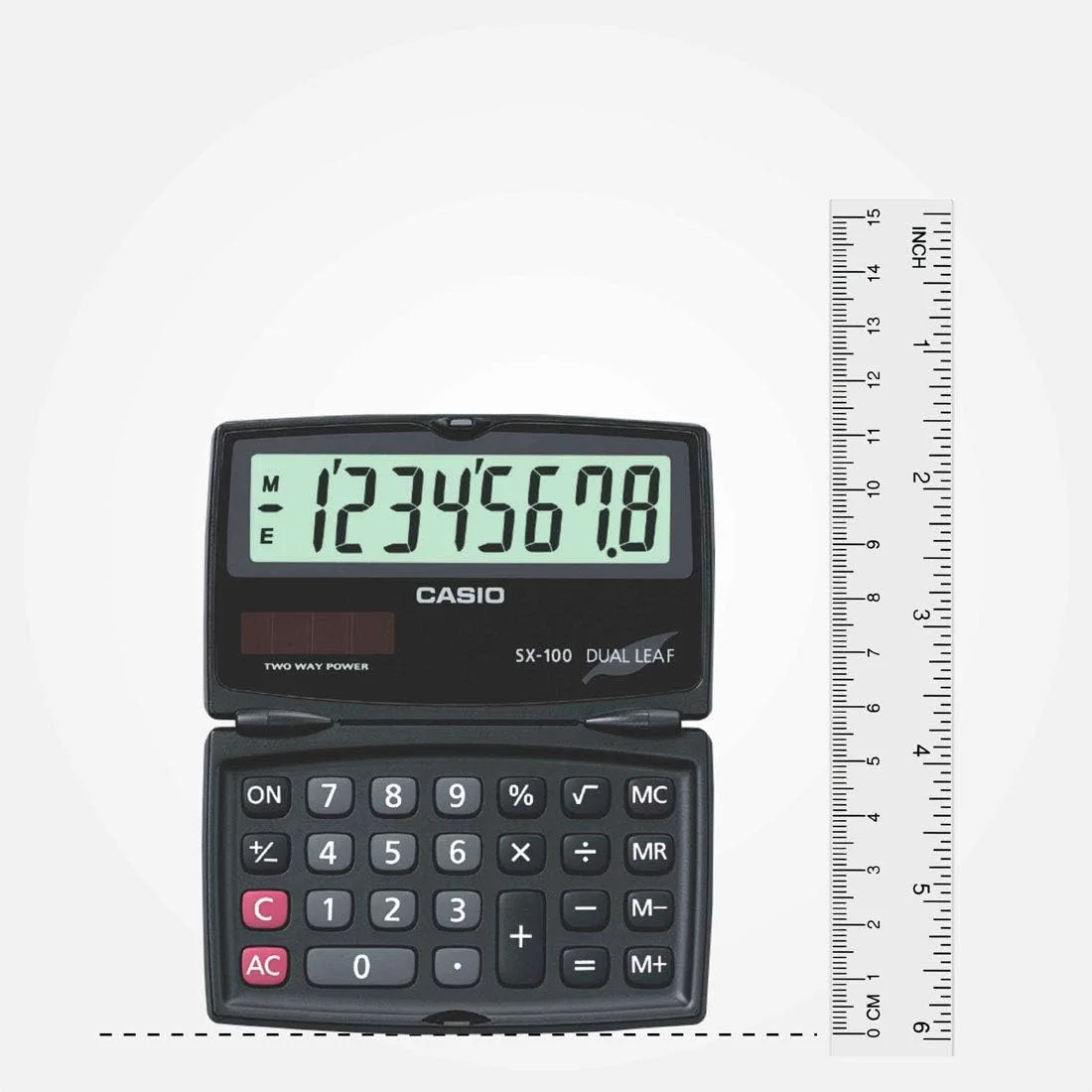 ماشین حساب 8 رقمی قابل حمل کاسیو مدل SX-100 ماشین حساب 8 رقمی قابل حمل کاسیو مدل SX-100