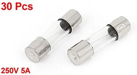 sourcingmap® 30 عدد فیوز شیشه ای 250 ولت 5 آمپر F5AL نوع سریع سوز 5mm x 20mm sourcingmap® 30 عدد فیوز شیشه ای 250 ولت 5 آمپر F5AL نوع سریع سوز 5mm x 20mm
