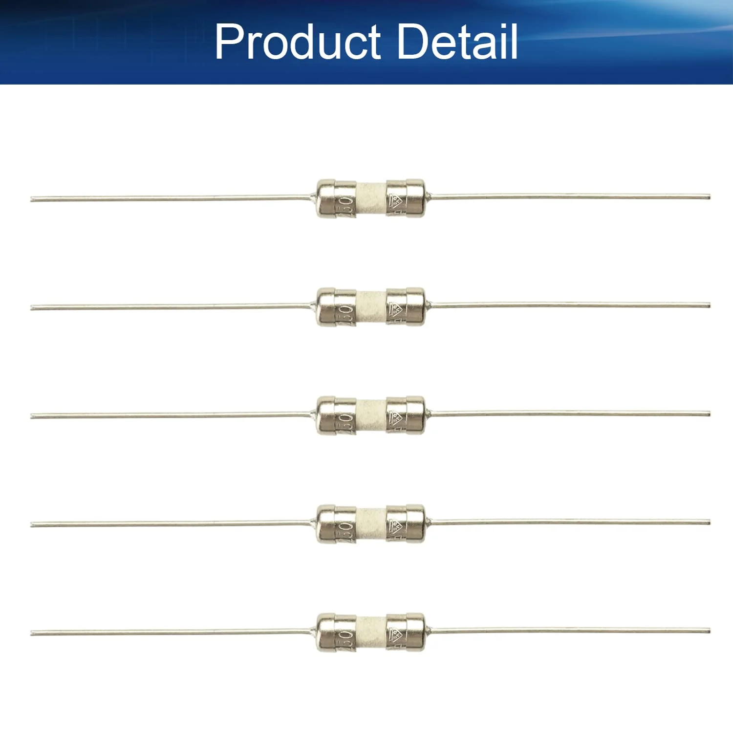 20 عدد فیوز سرامیکی تاخیری 3.6x10mm با سیم محوری، 250 ولت 10 آمپر، سر تخت، لوله ای 20 عدد فیوز سرامیکی تاخیری 3.6x10mm با سیم محوری، 250 ولت 10 آمپر، سر تخت، لوله ای
