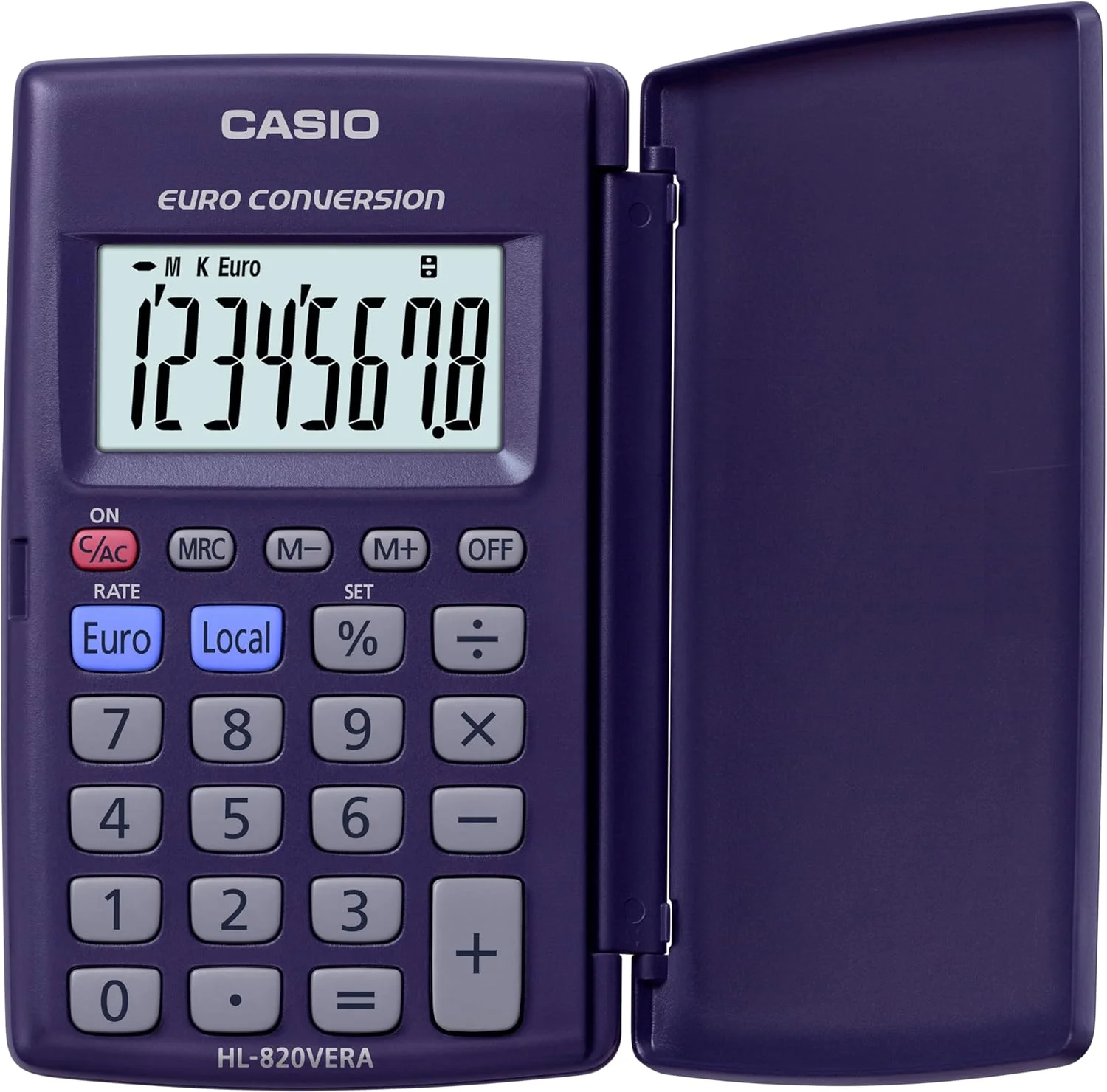 ماشین حساب جیبی کاسیو HL820VER با تبدیل یورو
