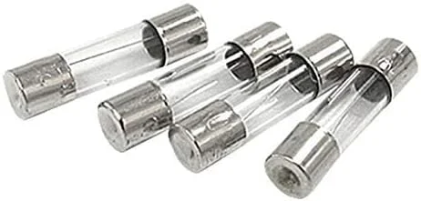 فیوز شیشه ای 5 آمپر 5x20mm 250 ولت، سریع سوز، بسته 50 عددی