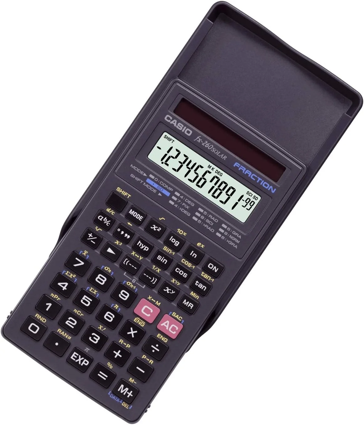 ماشین حساب کاسیو FX-260Solar - ماشین حساب (جیبی، ماشین حساب پایه، مشکی، پلاستیک) ماشین حساب کاسیو FX-260Solar - ماشین حساب (جیبی، ماشین حساب پایه، مشکی، پلاستیک)